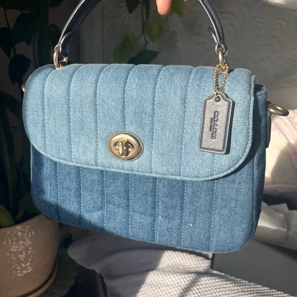 #Coach Blue Marley Top Handle - Picture 14 of 17